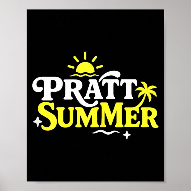 Affiche Conception Graphique Drôle Pratt Été (Devant)