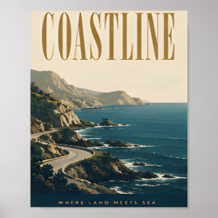 Affiche Conception graphique éditoriale de luxe de littora