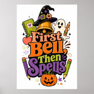Affiche Conception graphique Halloween de rentrée scolaire