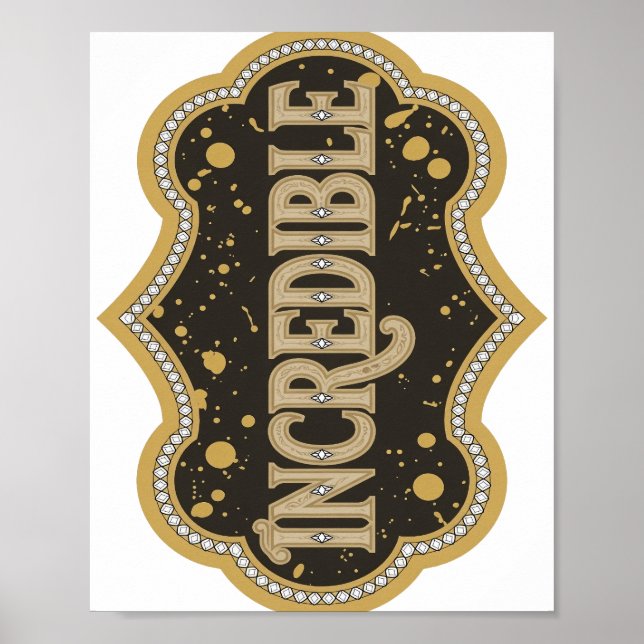 Affiche Conception graphique INCROYABLE de Cool Gold (Devant)