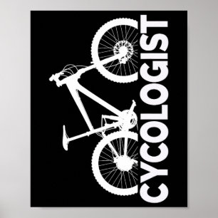 Affiche Conception Graphique Verticale de Cycologiste de V