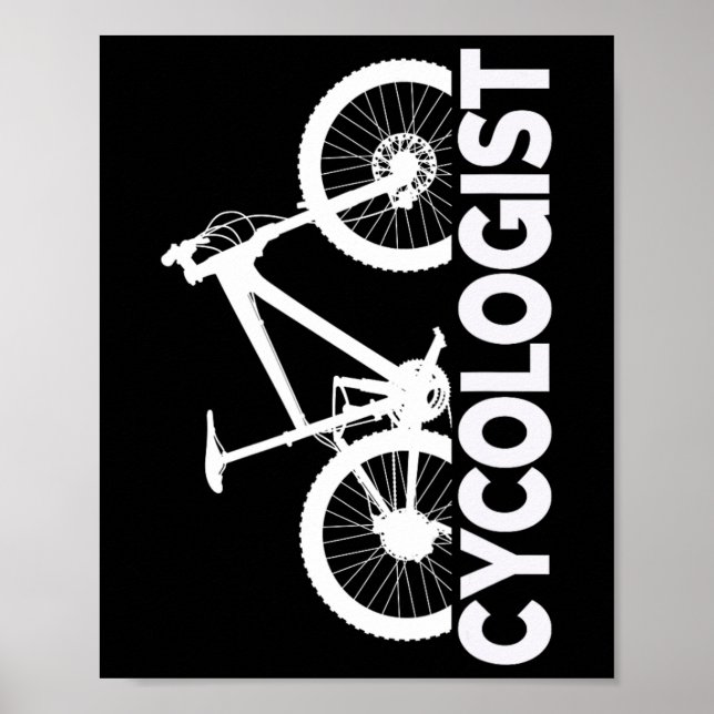 Affiche Conception Graphique Verticale de Cycologiste de V (Devant)
