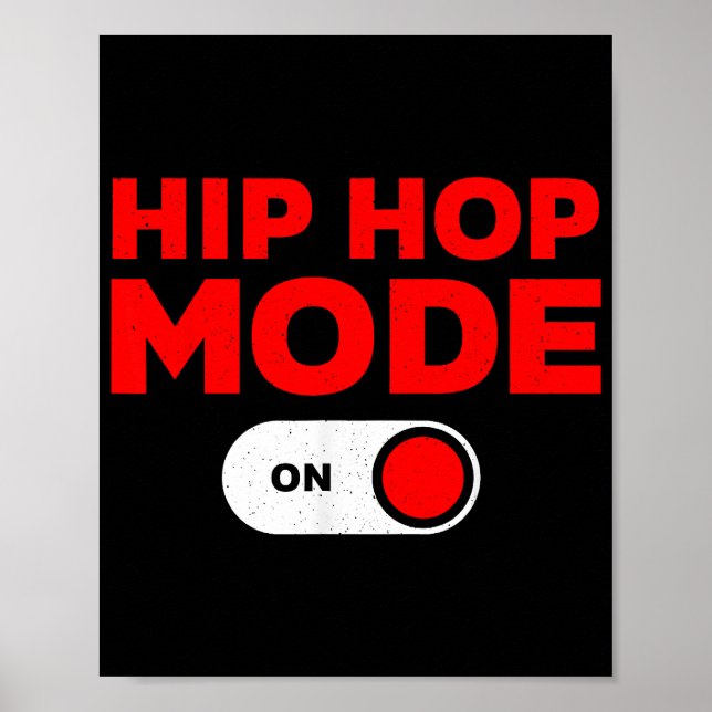 Affiche Conception Hip Hop Drôle Pour Hommes Femmes Danse  (Devant)