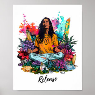 Affiche Conception inspirée de yoga et de méditation Zen H