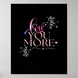 Affiche Conception minimale de Je t'aime plus