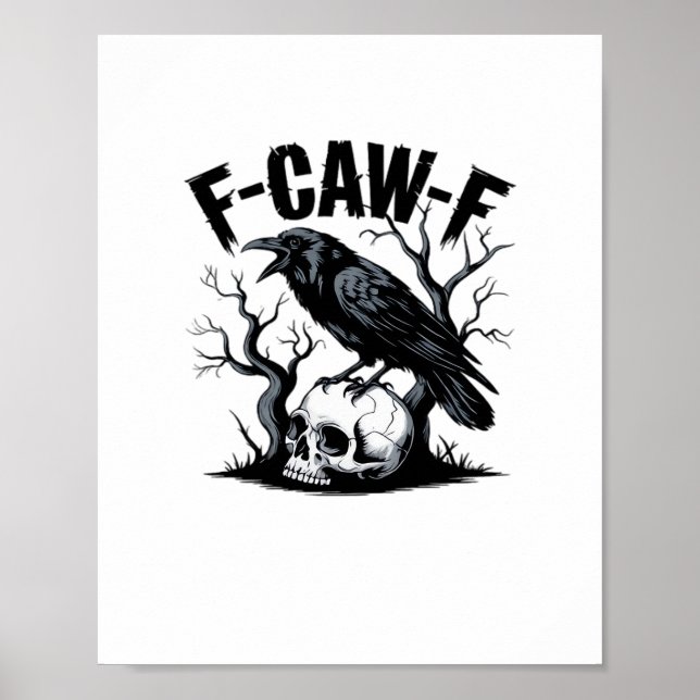 Affiche Conception minimale essentielle propre F Caw F (Devant)