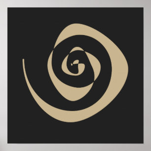 Affiche conception motif spirale