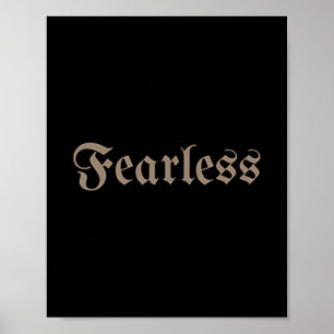 Affiche Conception Motivationnelle Sans Peur Pour Hommes,