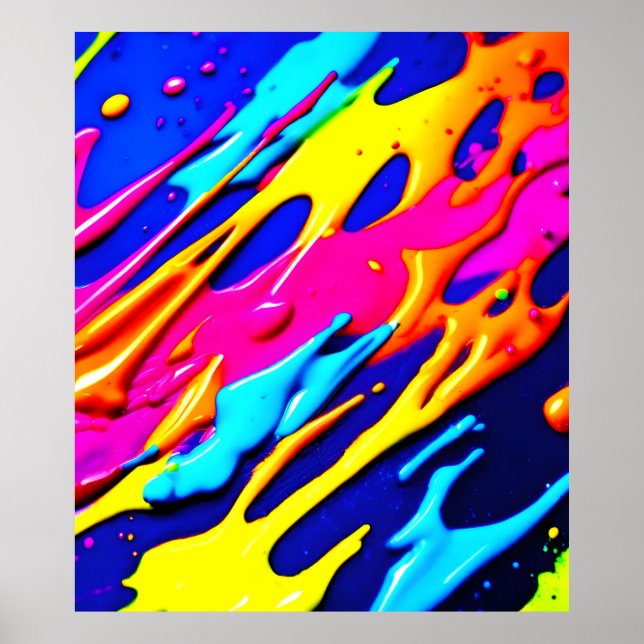 Affiche Conception Neon Splatter (Devant)