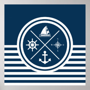 Affiche Conception orientée nautique
