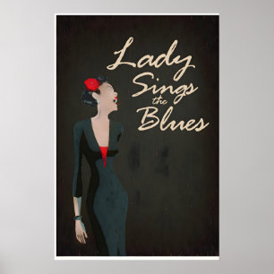 Affiche Conception Originale Inspirée de Lady Sings The Bl