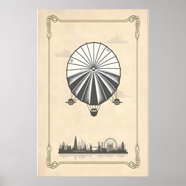 Affiche Conception Originale Inspirée du Rock Classique Br (Devant)