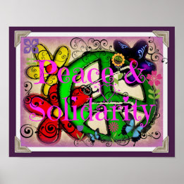 Affiche Conception Paix et Solidarité