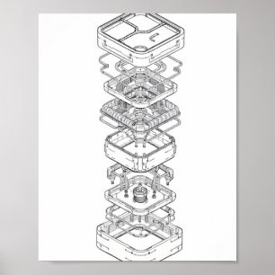 Affiche Conception pédagogique : Assemblage modulaire de m