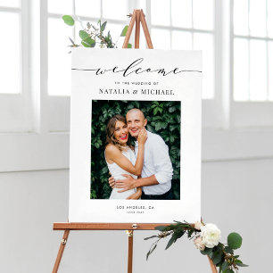 Affiche Conception photo de Mariage de script de peinture 