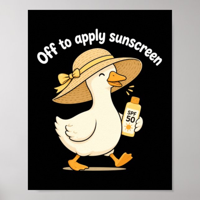 Affiche Conception pour appliquer la crème solaire (Devant)
