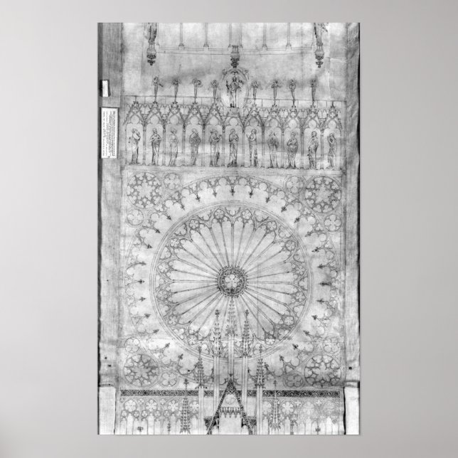 Affiche Conception pour la fenêtre et la galerie du rose (Devant)