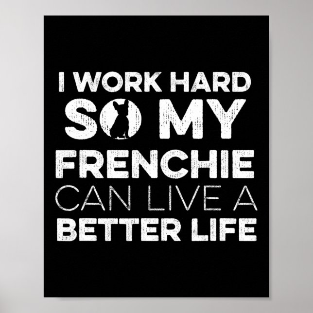 Affiche Conception Pour Un Propriétaire Français De Bulldo (Devant)