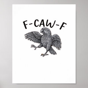 Affiche Conception propre et minimale F Caw F