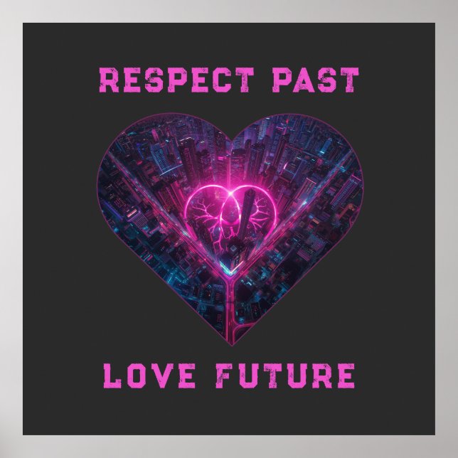 Affiche Conception Respecter le Passé Aimer le Futur (Devant)