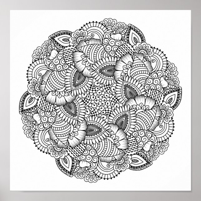 Affiche Conception ronde de Doodle 2 (Devant)