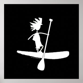 Affiche Conception silhouette de la pédale