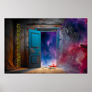 Affiche Conception spatiale Abstraite, numérique et limité