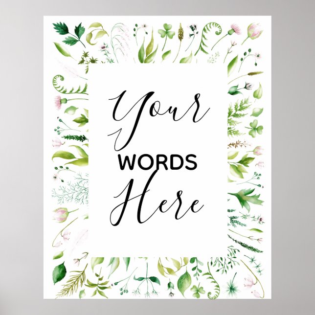 Affiche conception sur mesure de votre panneau de mariage (Devant)