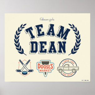 Affiche Conception Team Dean Gilmore Girls
