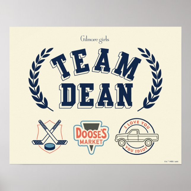 Affiche Conception Team Dean Gilmore Girls (Devant)