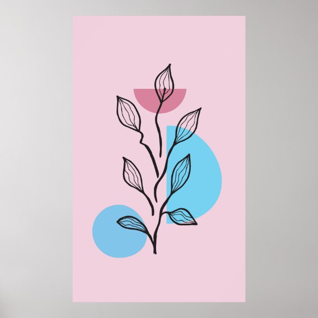 Affiche Conception tendance (Devant)