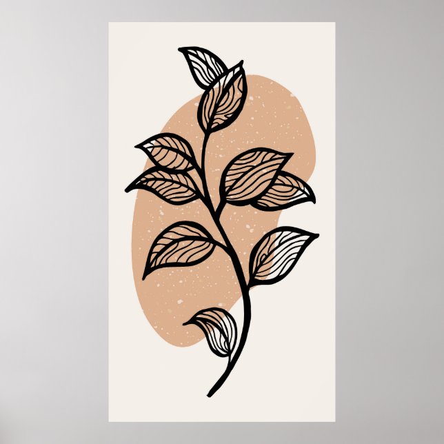 Affiche Conception tendance (Devant)