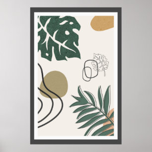 Affiche Conception tendance abstraite