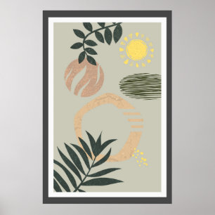 Affiche Conception tendance abstraite