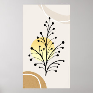 Affiche Conception tendance moderne