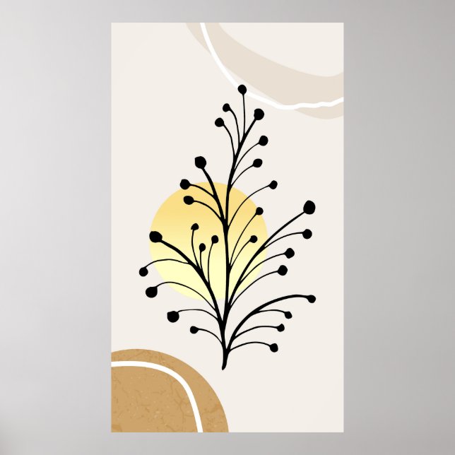 Affiche Conception tendance moderne (Devant)