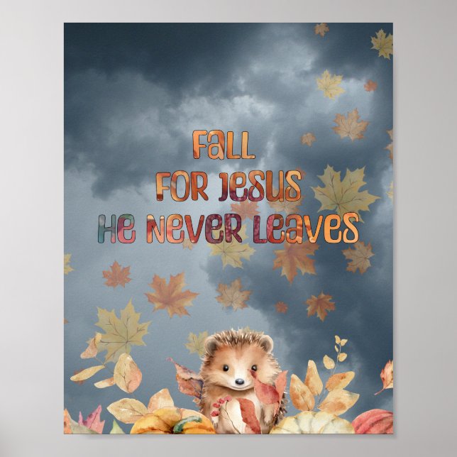 Affiche Conception Tombez Amoureux de Jésus Il ne Quitte J (Devant)