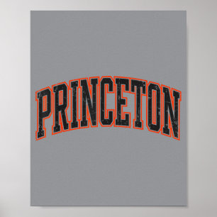 Affiche Conception vintage de Princeton New Jersey Hommes
