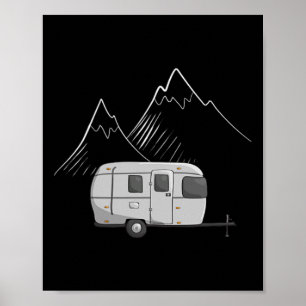 Affiche Conceptions Cascadian Traile de camping Airstream 