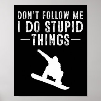 Affiche Conceptions de enfants de snowboard d'amateurs de 