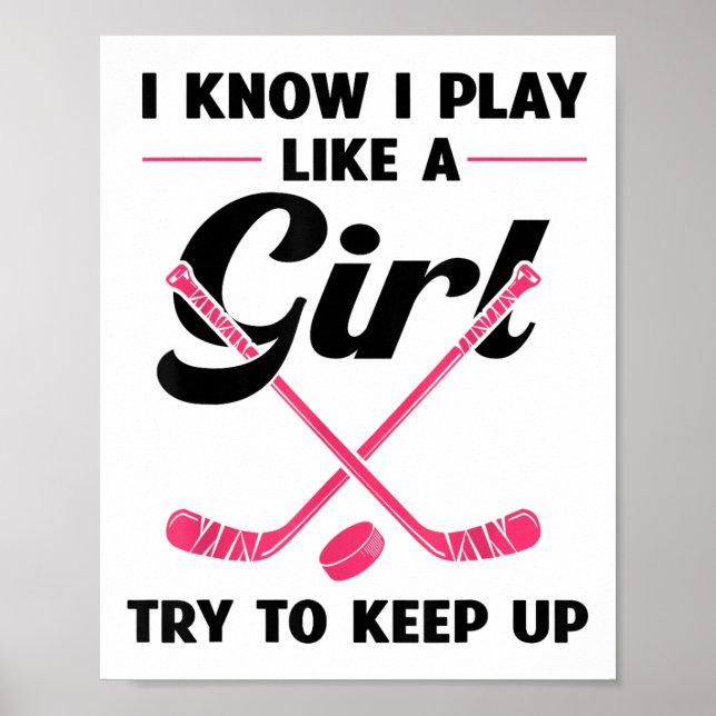 Affiche Conceptions drôles de hockey sur gazon pour femmes (Devant)
