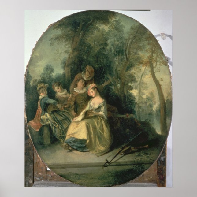 Affiche Concert dans le parc, 1725 (Devant)