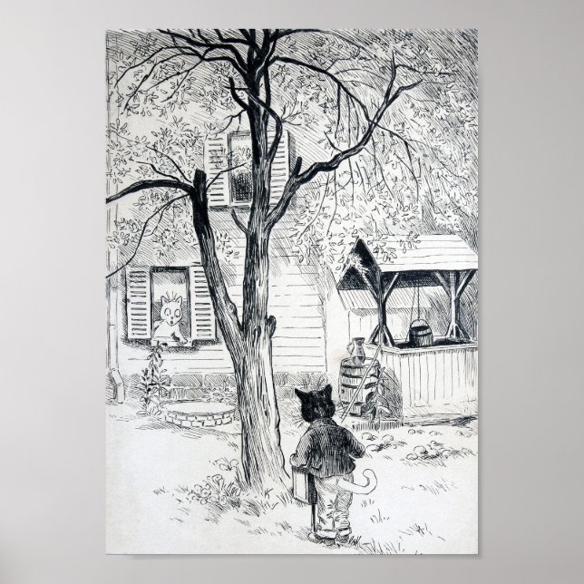 Affiche Concert de chat gratuit, Louis Wain (Devant)