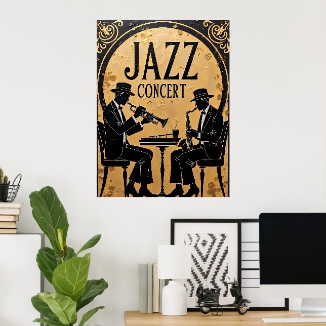 Affiche Concert de jazz (Bureau à domicile)