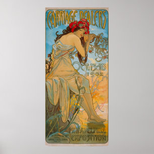Affiche Concessionnaires de transport par Alphonse Mucha (