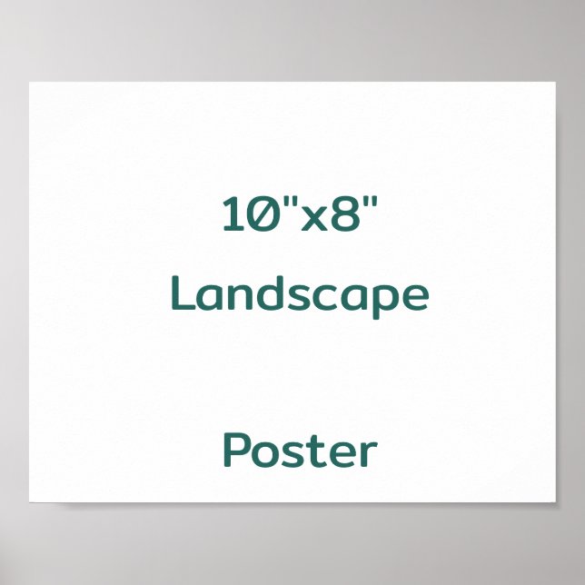 Affiche Concevez votre propre 10"x8" (Devant)