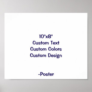 Affiche Concevez Votre Propre 10"x8" Mat
