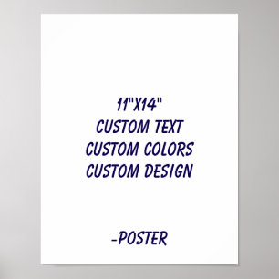 Affiche Concevez votre propre 11"x14" mat
