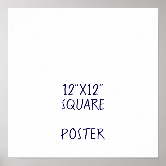 Affiche Concevez votre propre 12"x12" (Devant)