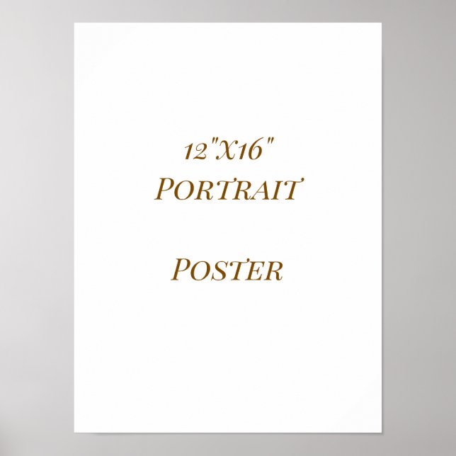 Affiche Concevez votre propre 12"x16" (Devant)